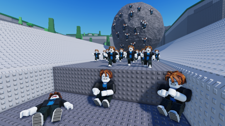 Don't Get Crushed By a Giant Rock 🪨 screenshot