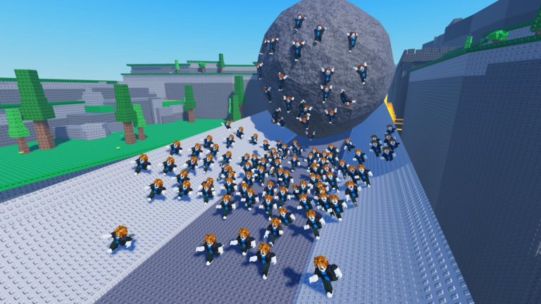 Don't Get Crushed By a Giant Rock 🪨 screenshot