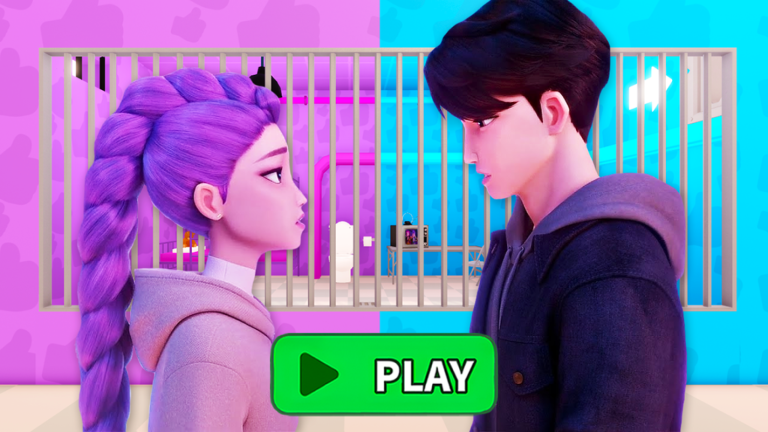 💜RUMI & JINU PRISON RUN! (Obby) screenshot