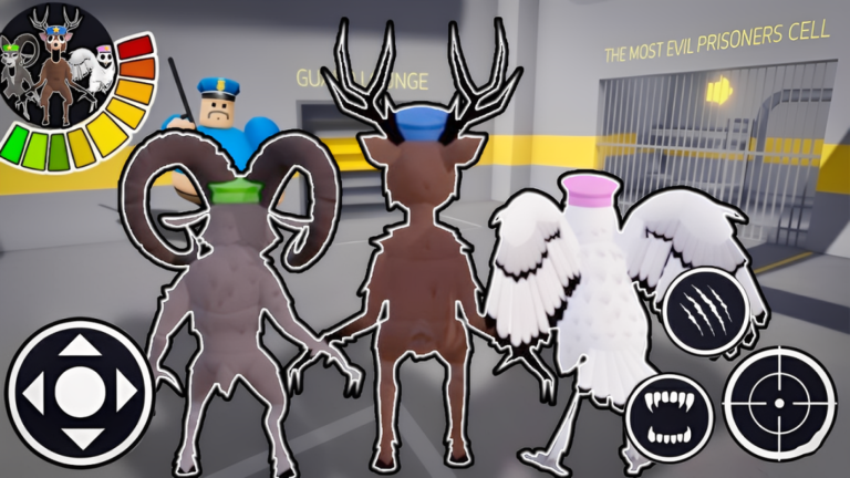 🦌99 NIGHTS IN THE FOREST FAMILY PRISON RUN OBBY! screenshot