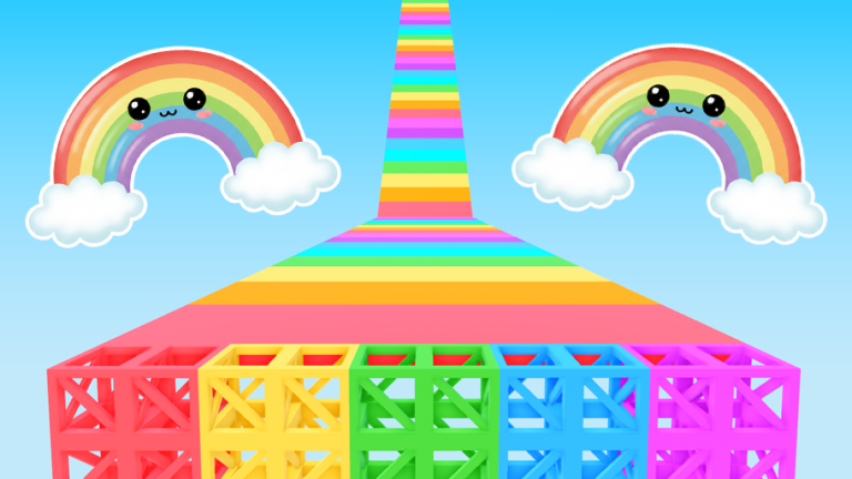 Easy Rainbow Fun Obby Parkour screenshot