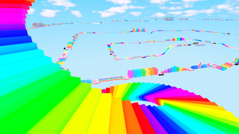 Easy Rainbow Fun Obby Parkour screenshot