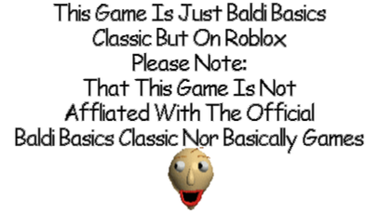 Giggle's Baldi Basics Classic screenshot