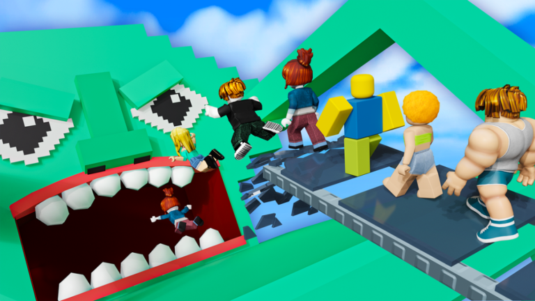 100 Players Glass Bridge To Be Eaten Brainrot screenshot