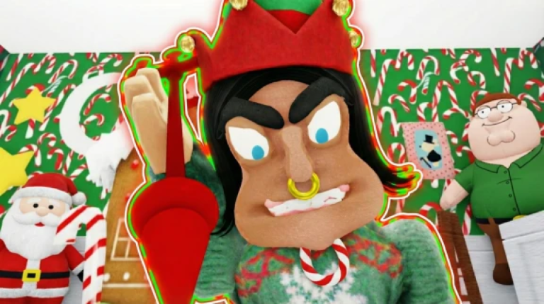 ELF BABYSITTER ESCAPE! (CHRISTMAS TEAMWORK OBBY) screenshot