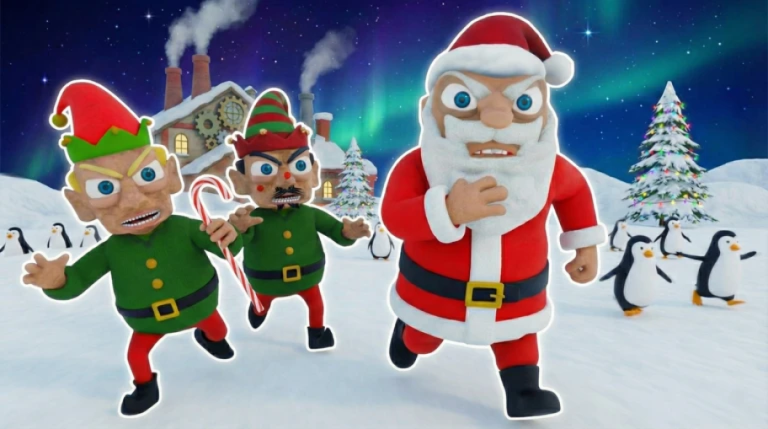 EVIL ELF FACTORY ESCAPE (CHRISTMAS SANTA OBBY) screenshot