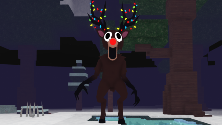 Jump Into 99 Nights Christmas Deer screenshot