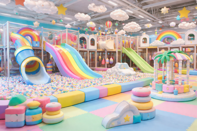 Rainbow Fun Indoor Playground Kids Waterpark screenshot