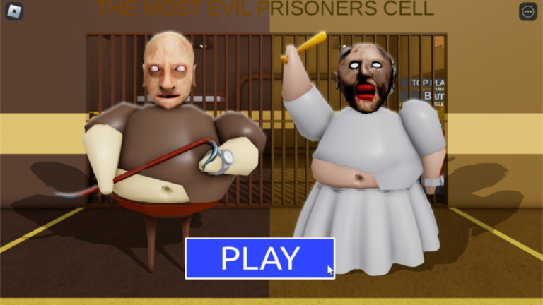 GRANNY VS GRANDPA PRISON RUN! (Obby) screenshot