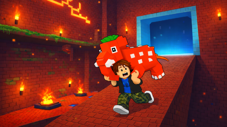 Escape Volcanic Lava for Brainrots! screenshot