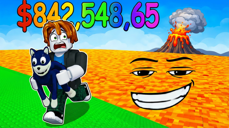 Escape Volcanic Lava for Brainrots! screenshot