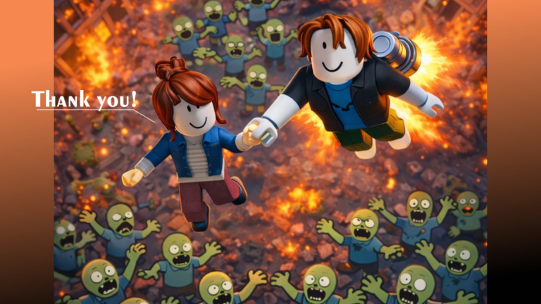 ESCAPE IN HELICOPTER! 🚁 (Zombie Survival) screenshot