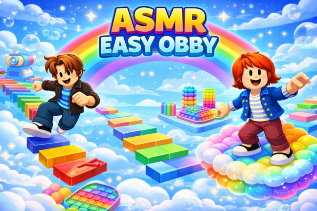 ASMR Easy Obby 🌈 screenshot