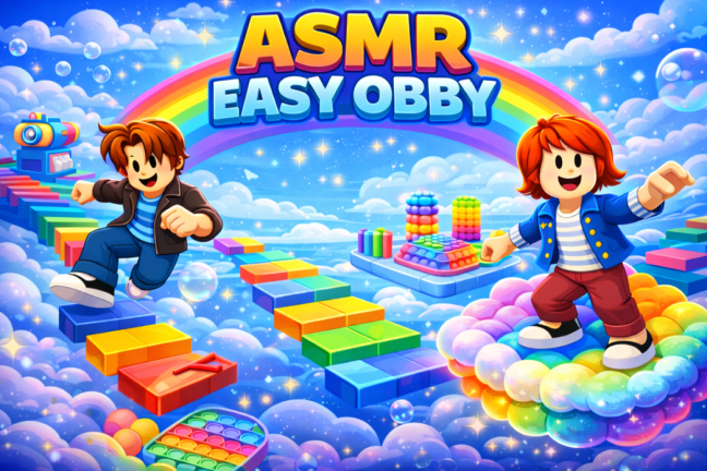 ASMR Easy Obby 🌈 screenshot