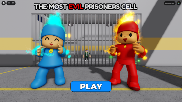 WATER VS FIRE POCOYO PRISON RUN! (Obby) screenshot