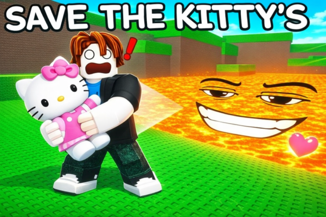 [🎀] Survive Lava for Kittys 🌋 screenshot