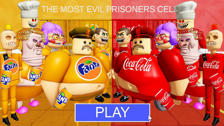 FANTA Vs COCA-COLA BOSSES PRISON RUN! (Obby) screenshot