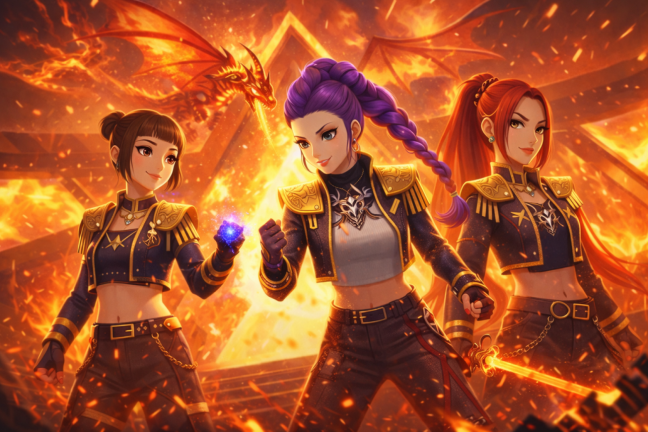 KPOP DEMON HUNTERS  BATTLEGROUNDS [FPS]🎵 screenshot